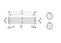 Accessories-SLCylinders-MountClevisPin-dimdraw