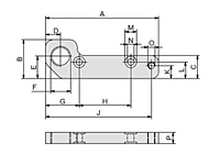 Brackets for slide guides-dim