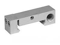 Brackets for stroke adjuster-shock absorber for slide guides