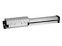 Rodless cylinders with slide guide
