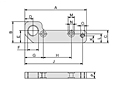 Brackets for slide guides-dim