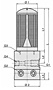 Series MI, MIF Multi-inlet Ejectors - Dimension