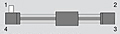 Shaft for synchronization at 1