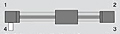 Shaft for synchronization at 4